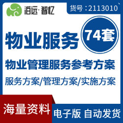 物业公司住宅小区办公楼写字楼产业园区物业管理服务方案模板范本