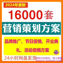 营销策划方案品牌宣传企业销售企划公司产品促销商品推广活动资料