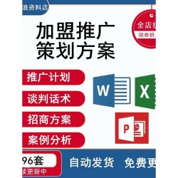 连锁专卖店餐饮项目招商加盟推广活动策划方案案例手册计划模板