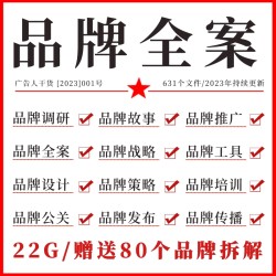 2023精选品牌战略策略公关传播提案运营定位文案PPT策划方案模板