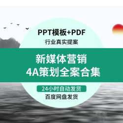 4A广告公司新媒体营销创意策划方案ppt全案传播内容社会化运营