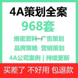 4A品牌策划全案广告公司年度营销活动方案传播策略ppt资料案例