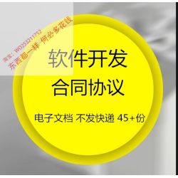 软件技术项目公司开发合作外包委托服务合同协议范本样本模板书
