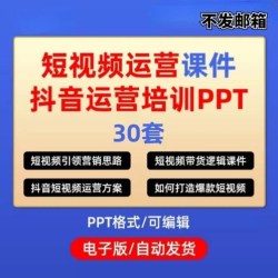 抖音运营营销培训ppt课件模板短视频内容IP孵化打造爆款方案策划