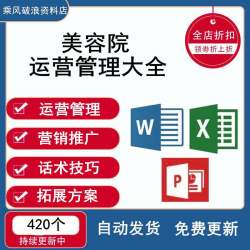 美容院运营管理制度拓客营销策划活动方案员工培训促销话术资料