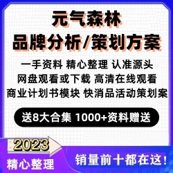 元气森林品牌调研分析及推广策划营销方案PPT完整案例2022新整理