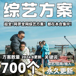 2024综艺节目娱乐招商策划方案明星商务活动种草植入新品PPT模板