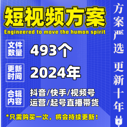 短视频代运营直播广告创意内容投放KOL营销策划品牌PPT方案模板