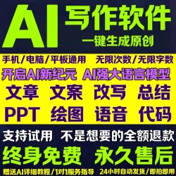 AI智能写作软件 人工智能语音问答绘画文案PPT生成 AI智能服务