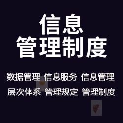 S.企业公司数据管理信息安全管理信息系统服务管理制度规范