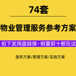 物业公司住宅小区办公楼写字楼产业园区物业管理服务方案模板范本