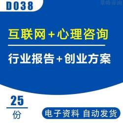 网际网络+心理健康咨询服务行业报告公司商业计划书创业融资方案B