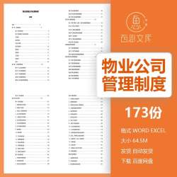 学校工业园写字楼物业公司行政人事财务工程部门服务质量管理制度