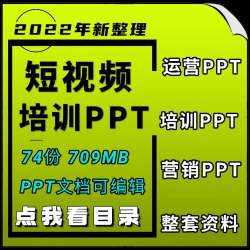 手机短视频内容打造拍摄剪辑教学策划方案PPT模板培训教案课件