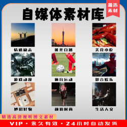 精选高清抖音快手自媒体育情感风景人文音乐舞蹈短视频图文案素材