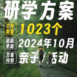 2024研学策划方案亲子夏令营旅行基地博物馆活动推广设计PPT模板