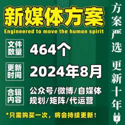 2024新媒体矩阵规划内容投放广告创意营销策划PPT品牌提案新模板