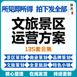 文旅景区景点项目旅游产业运营推广传播PPT规划营销策划方案