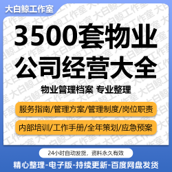 2024物业公司管理服务方案薪酬管理制度绩效考核岗位职责报告总结