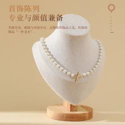 拍照人像项链展示架 项链模特脖子展示架摆摊珍珠项链模特展示