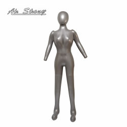 充气模特女全身带头手人体橱窗道具攝影拍照服装店展示架厂家现货