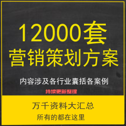 19各行业营销策划推广方案企业活动方案品牌宣传运营策划技巧