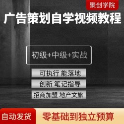 广告策划视频教程自学入门到精通零基础策略营销活动方案策划案