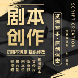 代写宣传片文案短视频脚本分镜头设计剪辑纪录片拍摄方案策划剧本