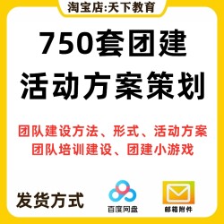 团建小游戏团队建设培训模板活动方案策划团队拓展训练文案ppt