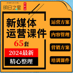 新媒体自媒体短视频运营定位营销策划方案内容管理培训ppt课件