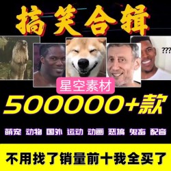 抖音短视频高清搞笑影视段子国外宠物配音沙雕动画表情包视频素材