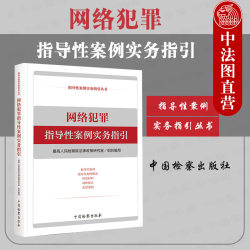 网络犯罪指导性案例实务指引 最高人民检察院法