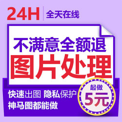 专业P图修图无痕修改PDF文数字照片电子印抠图淘宝在线处理。