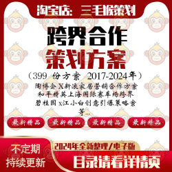 2024跨界合作联名品牌全案市场推广运营活动营销策划方案