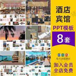 酒店宾馆度假村行业品牌服务管理项目公司介绍工作汇报告ppt模板