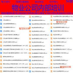 物业公司内部培训保洁保安培训服务礼仪培训物业管理常识基础培训