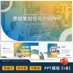 营销策划公司介绍品牌咨询企业简介宣传册有内容图片ppt模板