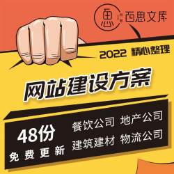 餐饮地产财经传媒建筑工程建材超市物流汽车服务公司网站建设方案