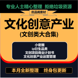文化创意产业园ip衍生品策划方案文创项目商业计划书文创类大合集
