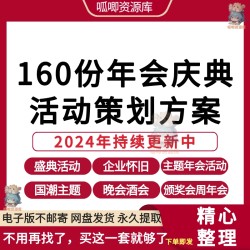 2024庆典活动策划方案年会晚会酒会颁奖会周年会新春跨年活动案例