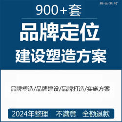 品牌定位建设塑造实施方案企业营销管理战略规划培训案例PPT课件