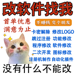 软件修改程序LOGO图标exe文件修改加密UI标题授权码过检破译卡密