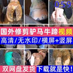 国外修剪驴马牛蹄解压视频素材高清横屏减压自媒体短视频剪辑