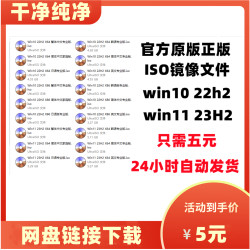 win10/win11官网正版原版ISO镜像英文/韩语/日语/中文/繁体/简体