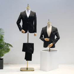 模特道具男半身衣架西装礼服西服拍照展示架服装店假人模特架