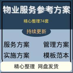 物业公司住宅小区办公楼写字楼产业园区物业管理服务方案模板范本