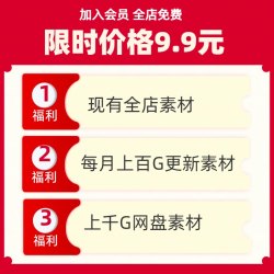 全店会员抖音快手剪辑自媒体情感无水印LED大屏幕背景短视频素材
