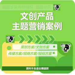 文创主题IP产品品牌文化节招商运营推广策划营销方案PPT案例模板