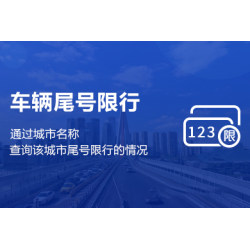 【免费体验】城市车辆尾号限行查询接口-城市限行信息API