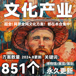 2024文化产业博物馆策划方案艺术展览营销推广市场传播PPT新模板